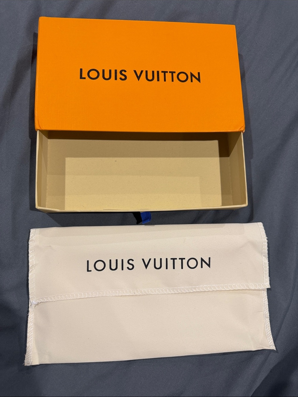 Louis Vuitton Orange Box with Cream Dust Bag